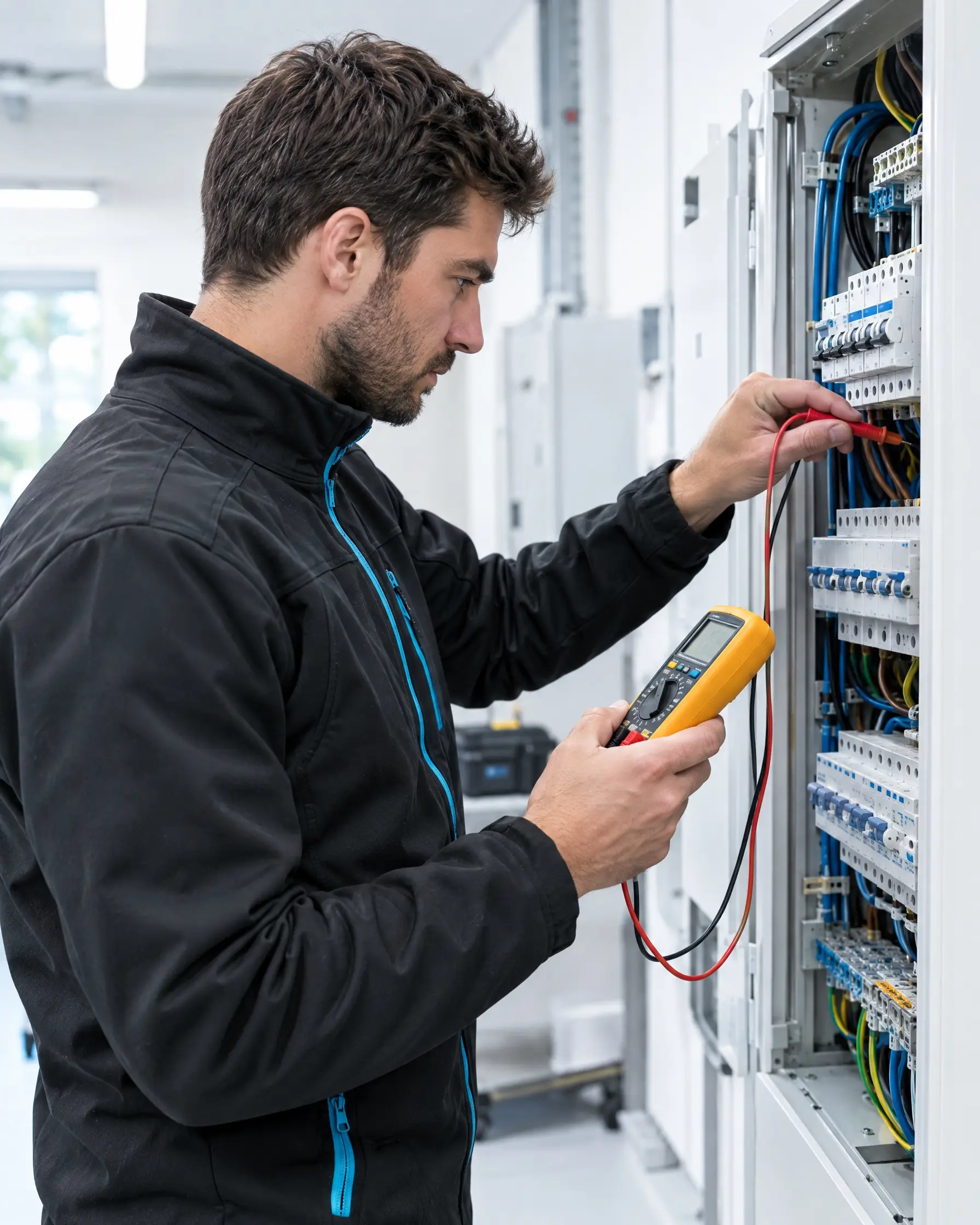 Elektrotechniker bei der Arbeit